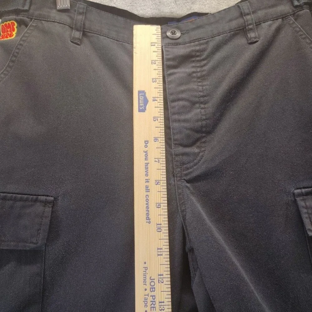 EMPYRE Pants Mens 32x28 Black Utility Pockets Adjustable Waist Workwear Cargo